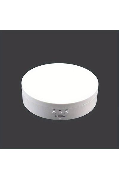 Choice White Rotating Display Stand 360 Degree Electric Rotating Table For Photography Products And Display