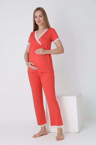 Miss Dünya Lissa Maternity and Pregnant Pajamas Set Suitable for Breastfeeding
