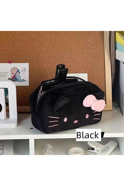 Choice B Cute Plush Storage Bag Makeup Bag Pencil Box Pencil Bag Plush Storage Bag Accessories New Student.