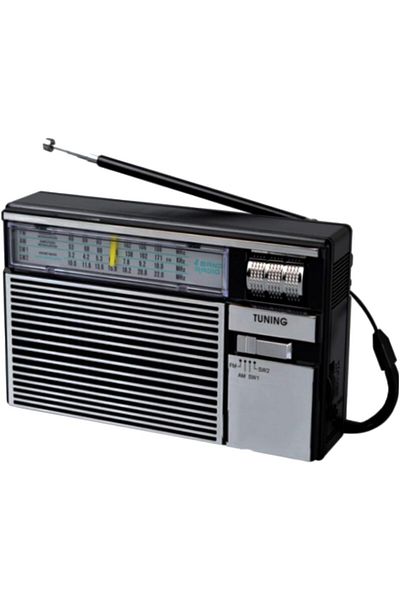Generic راديو AM/FM/SW محمول كلاسيكي، راديو ترانزستور مع مكبر صوت قوي بقوة 3 وات، يعمل بالبطارية أو التيار المستمر، مثالي للاستخدام في الأماكن المغلقة أو الهواء الطلق.