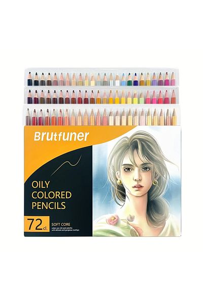 Choice 72 Colors Brutfuner 26/50/72pcs Skin Tone Colored Pencils Oil Based Sketching Drawing Pencil Set For