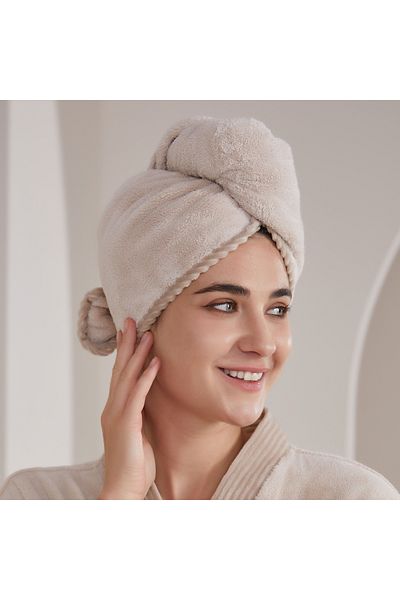 REEFI Modern rustic beige hair cover, small size (25*68cm)