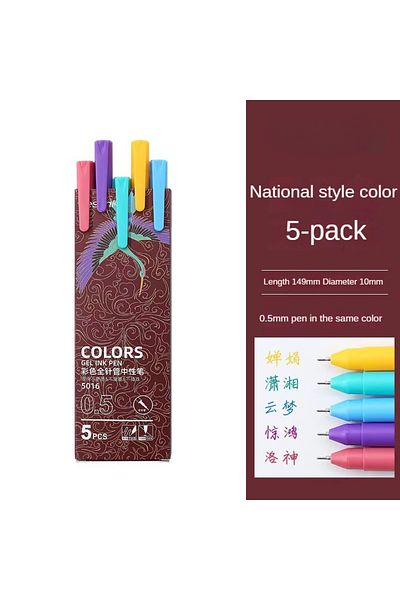 Choice Multi-Colored Chinese 5016 30 Colors Hand Account Gel Pen Morandi Macaron Retro Color Gel Pen Ins Si