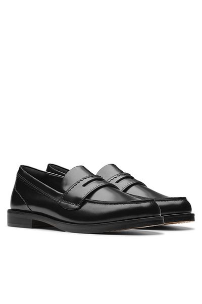 CLARKS Women's Moccasins black CLARKS-26181277 318 BLACK LEATHER