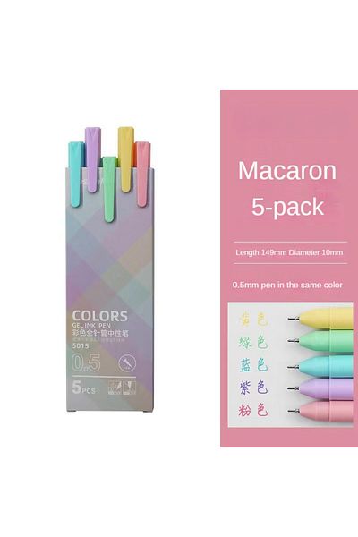 Choice Multi-Colored Makaron 5015 30 Colors Hand Account Gel Pen Morandi Macaron Retro Color Gel Pen Ins Si