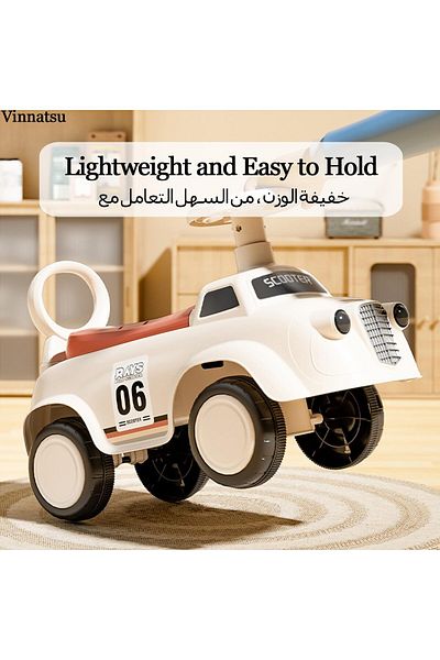 rexa Ride-On Push Car for Toddlers – Safe & Fun Outdoor Vehicle with Backrest and Steering