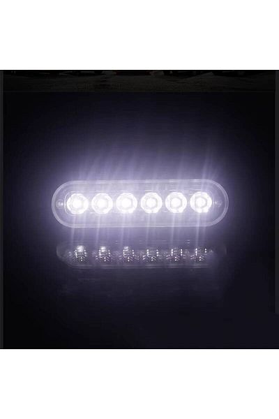 Choice 2Pcs 12V-24V Fog Work Od Off-Road Car External Lights White 6 SMD LED Indicator Light Tail Rear L...