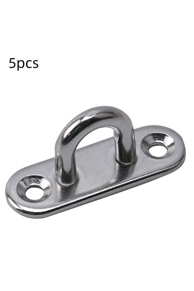Choice 5pcs 304-M5 1/5pcs Hooks Eye Plate Heavy Oblong Duty Steel Stainless P...