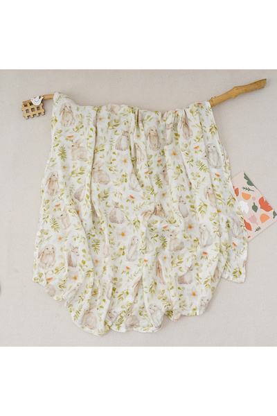 Choice KB013-DP31 Elinfant Digital Print Bamboo Cotton Muslin Swaddle Blanket...