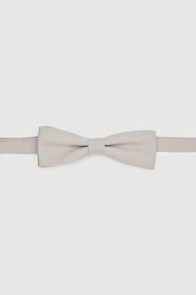 D'S Damat Ds Groom Gray Plain Bow Tie