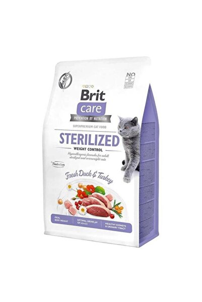 Brit Care İçin Ördekli ve Tahılsız Kısırlaştırılmış Kedi Maması 2 kg