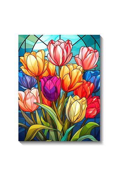 Choice 40x50cm Flower 5d Diy Diamond Painting Tulip Flower Full Round Diamond Mosaic Embroidery Cross Stitc