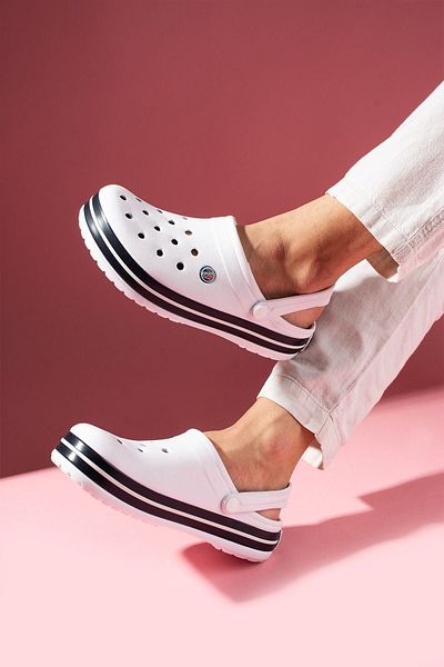 FUGA MODA Stefan White Perforated Polyurethane Closed Front Wet Floor Men's Slippers and Sandals