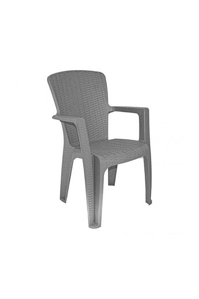 rexa Rattan-Style Plastic Chair – Durable Indoor/Outdoor Seating (44x57x90 cm