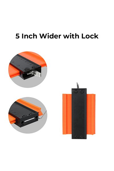 Choice 5 inch Laminate Tiles Meethulp Gauge Alloy Edge Shaping Wood Measure Ruler Adjustable Lock Contour G
