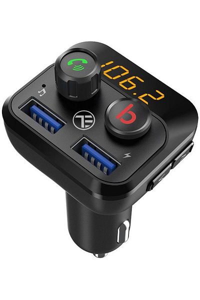 TELLUR Modulator FM Tellur FMT-B8, Bluetooth 5.0, Transmițător FM, Slot Micro SD, 2 x USB (Negru)