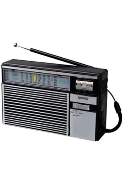 Generic راديو AM/FM/SW محمول كلاسيكي، راديو ترانزستور مع مكبر صوت قوي بقوة 3 وات، يعمل بالبطارية أو التيار المستمر، مثالي للاستخدام في الأماكن المغلقة أو الهواء الطلق.