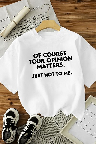 vikitekno Oversize of Course Printed Design Women's T-Shirt