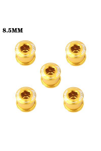 Choice HA 5Pcs 8.5 Gold HASSNS Chainring Bolts 5Pcs Integrated Crankset Mtb Chainwheel Screws Monoplate Cra