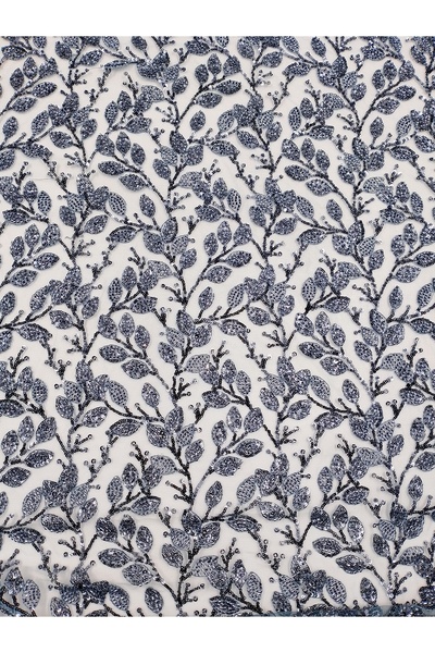 ünsal tekstil Yaprak Taşlı Abiyelik Kumaş