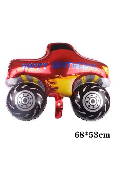 Choice Other AS PICTURE Mountain bike 3D Stereo Cartoon Assembled Car Aluminum Film Hot Wheels Party Balloo
