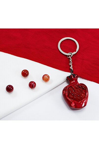 biuti Abundance, Abundance Symbol Ceramic Keychain with Pomegranate Figure, Gift Bag Ornament