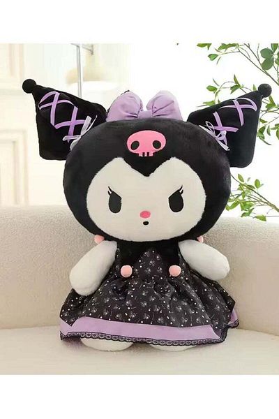 Rally 35cm Kuromi Plush Doll Stuffed Soft Toy Birthday Gifts for Children Adults and Anime Fans