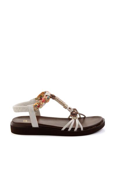 Bambi Beyaz Kadın Sandalet K05823120001