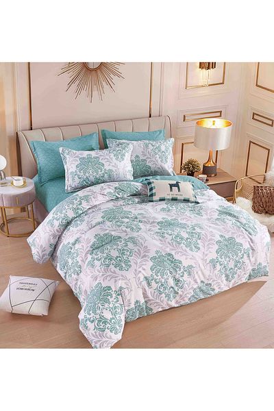 CHIRASO CHIRASO Linen, FINET 6 Pieces, Classic Sheet 234x240cm, Cheerful and Colorful Print