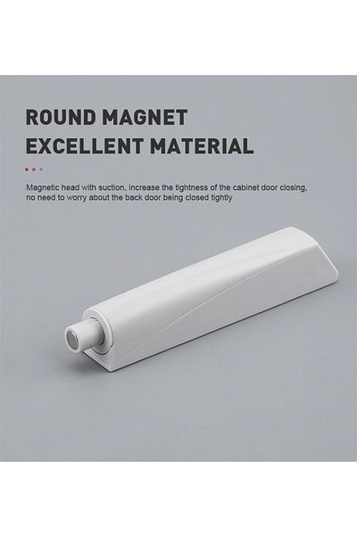 Choice grey 4pcs Invisible Cabinet Catches Magnetic Push to Open Cupboard Drawer Door Touch Stop Damper Lat