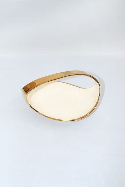 Canba Dream Gold Oval Gondola Serving Plate
