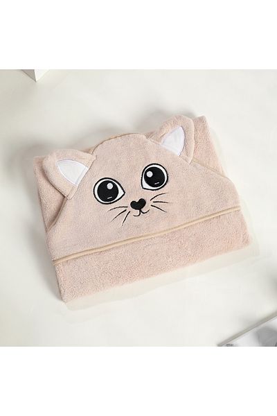 REEFI Baby Towel with Hood (0-2 Years) Rustic Beige