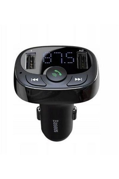 Baseus FM Modulator Baseus CCTM-01, 2 x USB, 3.4A, SD card slot, bluetooth (Black)