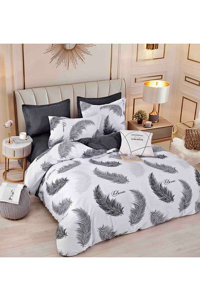 CHIRASO CHIRASO Linen, FINET 6 Pieces, Classic Sheet 234x240cm, Cheerful and Colorful Print