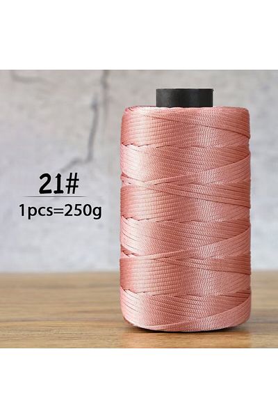 Choice 21 Meat Powder 250g summer crochet flat ribbon thread handmade DIY weaving production crochet summer