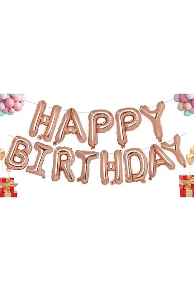 Choice HAPPY BIRTHDAY 16INCH CY609v6MEIGUIJin 13pcs Birthday Balloon Rose Gold Color Foil Letter Balloons s