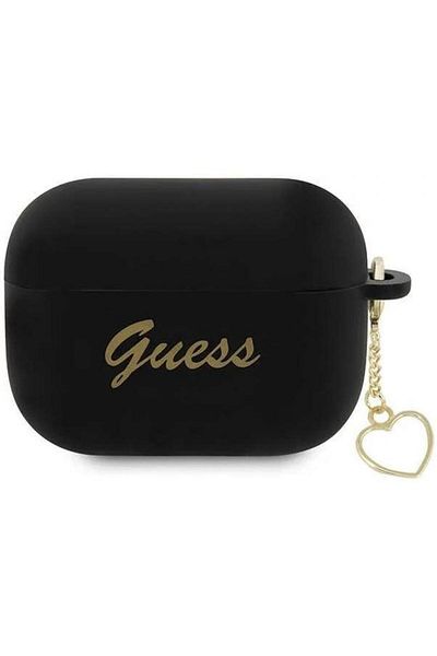 Guess Guess 4G Charms Heart Silicone Protective Case for AirPods Pro 2, Black