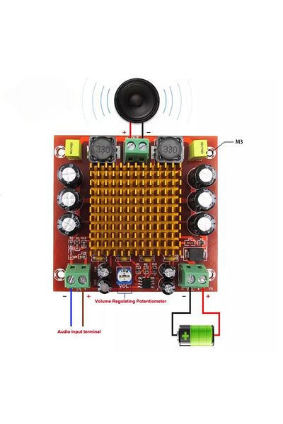 Choice 150W Mono Channel Digital 3116 Power Audio Amplifier Board Preamplifier NE5532 Class D DC12-24V S...