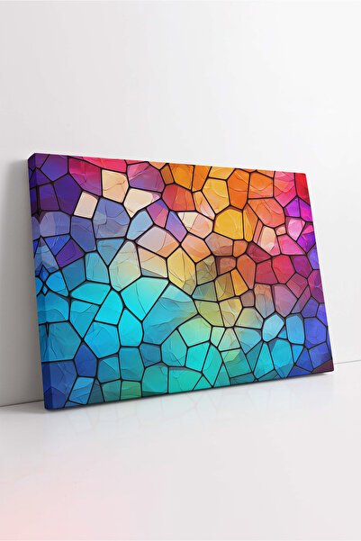 KOSS Dijital Tablou abstract multicolor pe pânză, pictură decorativă potrivit...