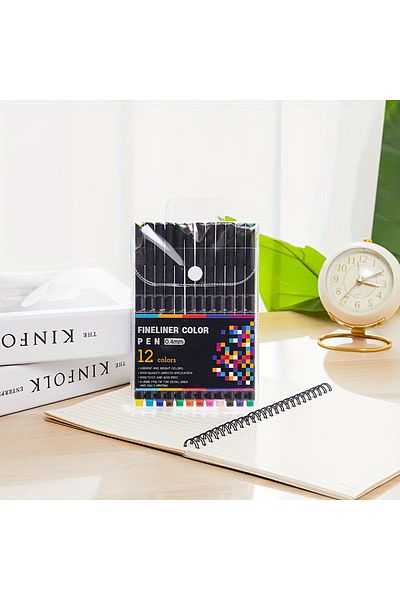 Choice GX-12 colors 12-100pcs Colorful Line Drawing Pen Set Micro Tip Fineliner Pen Drawing Painting Sketch