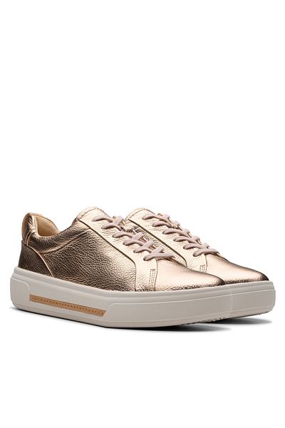 CLARKS Teniși aurii pentru femei CLARKS-26181357 H62 COPPER METALLIC