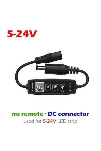Choice DC5-24V Controller DC5-24V 5050 2835 Single Color LED Controller Dimmer for Bluetooth APP Button RF