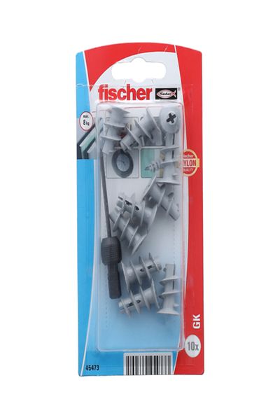 Fischer 10-Piece Plasterboard Fixing GK with Setting Tool