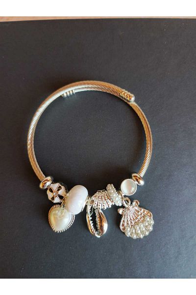 JUPİTER HOME Steel Charm Bracelet Birthday Gift for Friend Lover