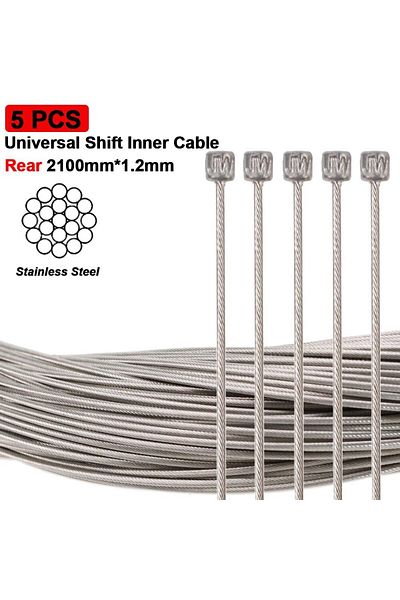 Choice 5PCS Shift 2100mm Bike Shifter Brake Cable Stainless Steel Inner Cable MTB Road Bike Front Rear Dera