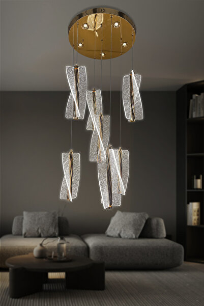 RSCOLLECTIONS Liza 7 li Modern Sarkıt Led Avize