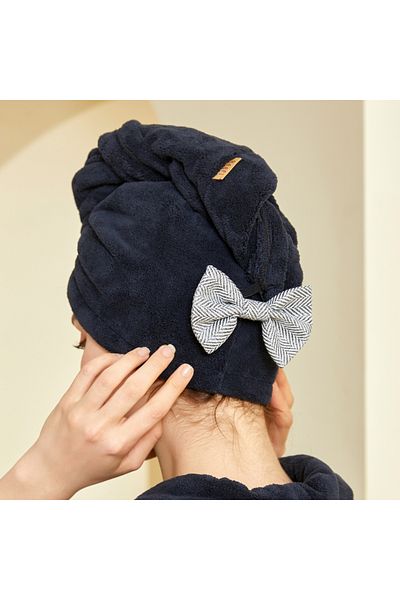 REEFI Small Black Rustic Royal Hair Cover (25*68cm)