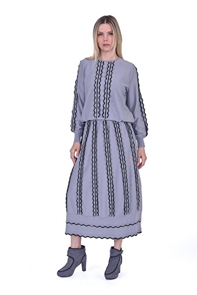 Invee Dilim Knitwear Suit Gray