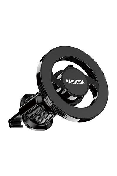 KAKUSİGA Suport auto magnetic Kakusiga KSC-1164, clemă de ventilație, inel magnetic 360°, negru