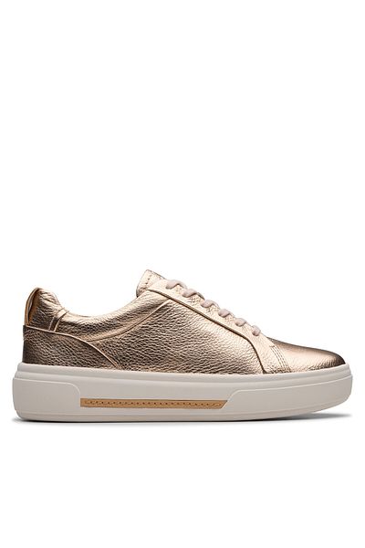CLARKS Teniși aurii pentru femei CLARKS-26181357 H62 COPPER METALLIC